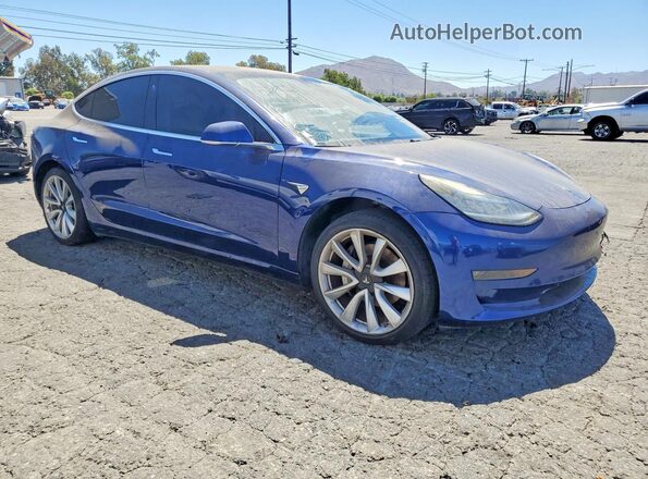 5YJ3E1EA1JF033386 2018 TESLA MODEL Blue Front view