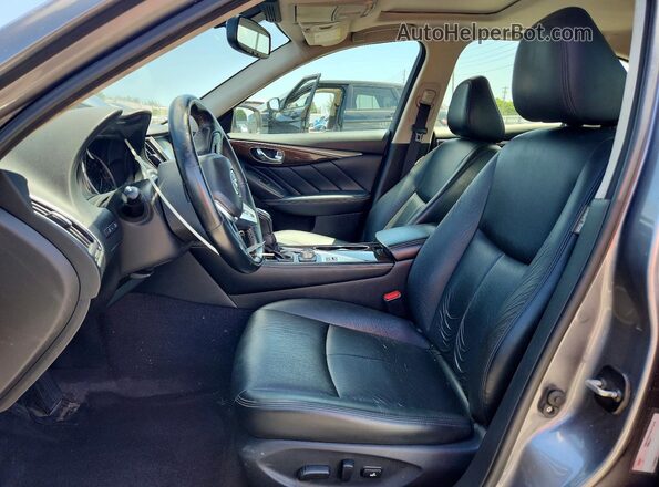JN1EV7AR0JM441170 2018 INFINITI Q50 Gray წინა პანელის ხედი