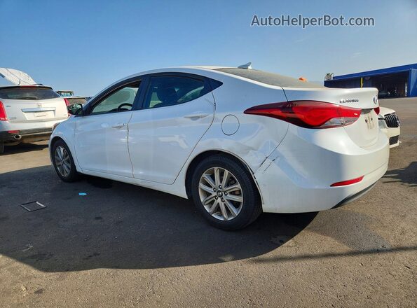 5NPDH4AE4GH750722 2016 HYUNDAI ELANTRA Белый Задняя правая четверть