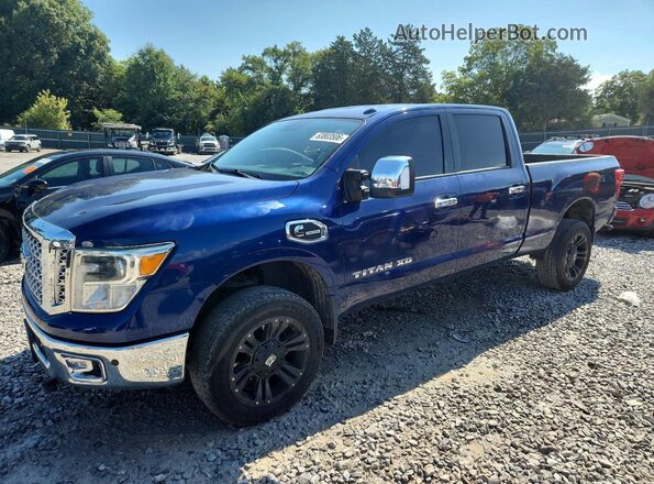 1N6BA1F48GN514954 2016 NISSAN TITAN Синий Задняя левая четверть