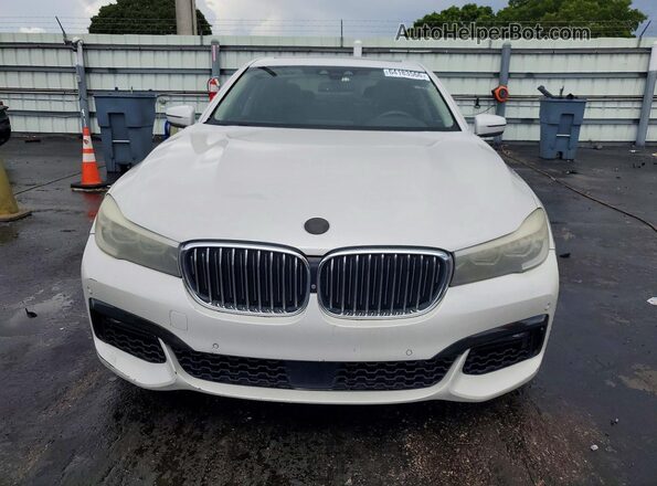WBA7E2C51GG547862 2016 BMW 7 SERIES White Հետևի տեսք