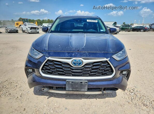 5TDGARAH0LS500214 2020 TOYOTA HIGHLANDER Blue Rear view