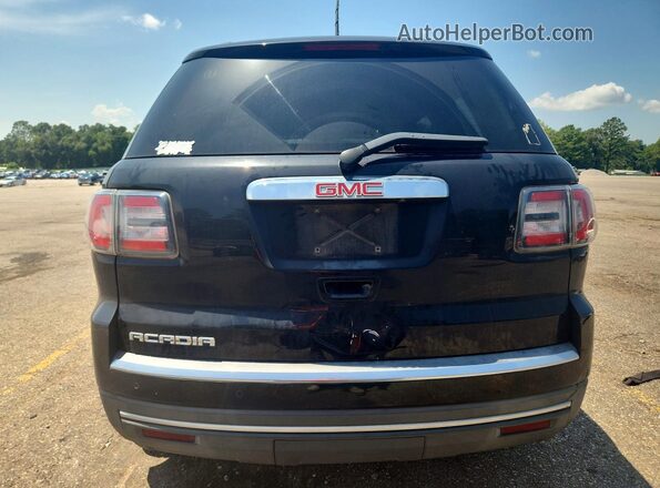 1GKKRPKD7GJ243837 2016 GMC ACADIA Black Widok wnętrza z przodu
