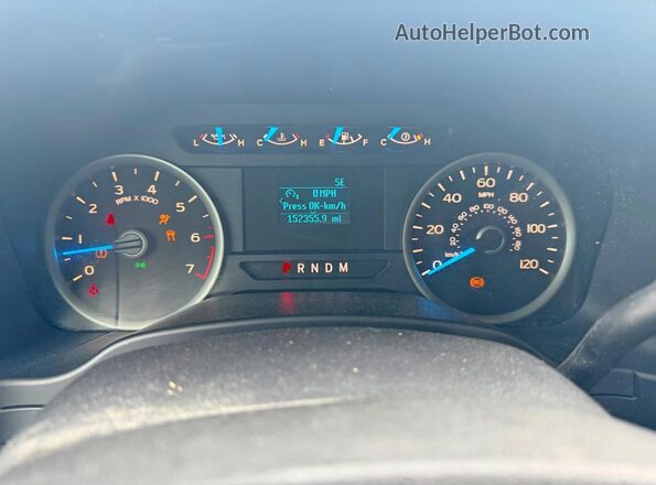 1FTEW1EG6HKD74905 2017 FORD F150 White Սարքավորումների վահանակի տեսք