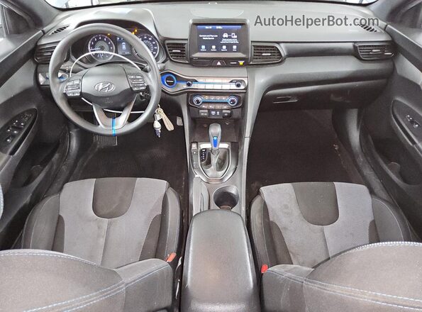 KMHTG6AF9KU019944 2019 HYUNDAI VELOSTER Gray Widok zestawu wskaźników