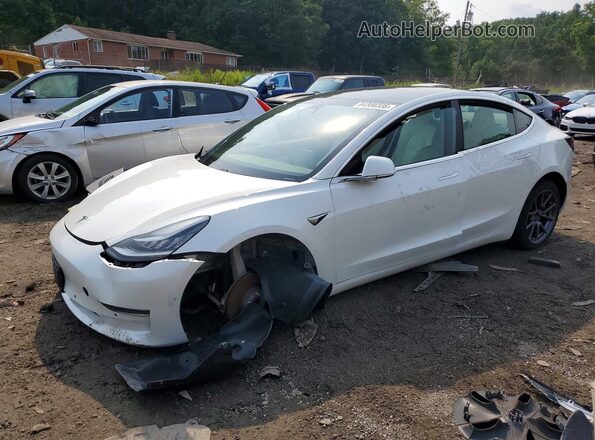 5YJ3E1EA4KF486614 2019 TESLA MODEL 3 White Rear left