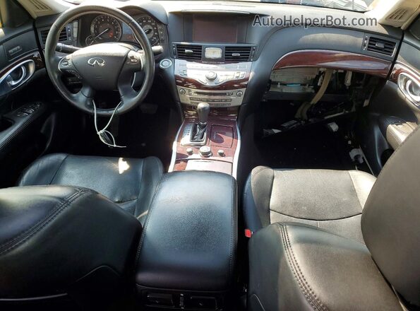 JN1BY1AP6HM741229 2017 INFINITI Q70 Black ხელსაწყოთა პანელის ხედი
