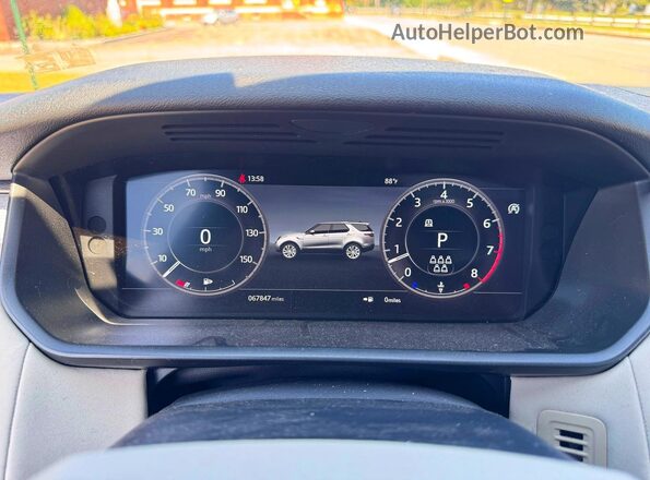 SALRU2RV2L2435738 2020 LAND ROVER DISCOVERY Black ხელსაწყოთა პანელის ხედი
