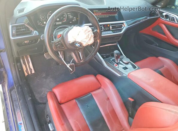 WBS43AZ06PCL38909 2023 BMW M4 Blue Вид щитка приладів