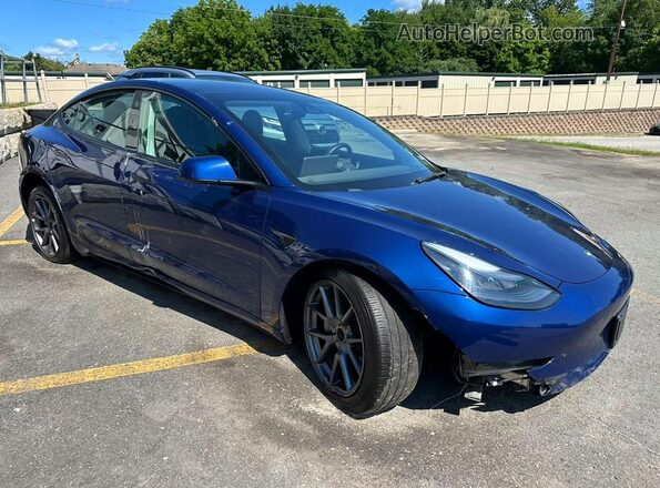 5YJ3E1EA1PF385831 2023 TESLA MODEL Синий Вид спереди