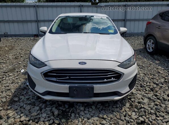 3FA6P0LU5KR158167 2019 FORD FUSION Белый Вид сзади