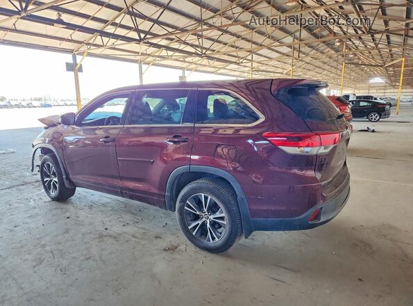 5TDBZRFH7HS467148 2017 TOYOTA HIGHLANDER Burgundy Trasero derecho