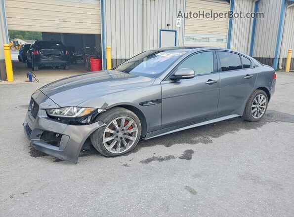 SAJAL4BN4HA971585 2017 JAGUAR XF Gray Trasero izquierdo