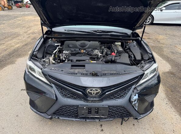 4T1B11HK2JU552249 2018 TOYOTA CAMRY Black წინა პანელის ხედი