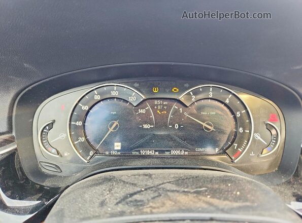 WBAJA5C51KBX87809 2019 BMW 5 SERIES White Вид задніх сидінь