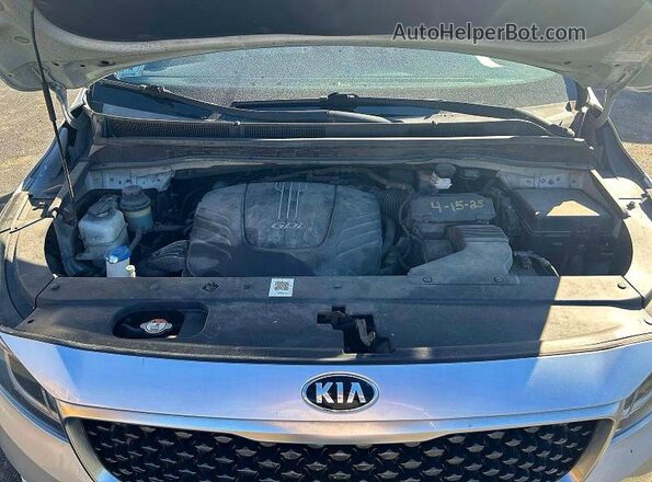 KNDMA5C1XH6264741 2017 KIA SEDONA Gray წინა სალონის ხედი