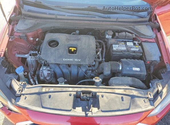5NPD74LF0HH197870 2017 HYUNDAI ELANTRA Red Engine compartment view