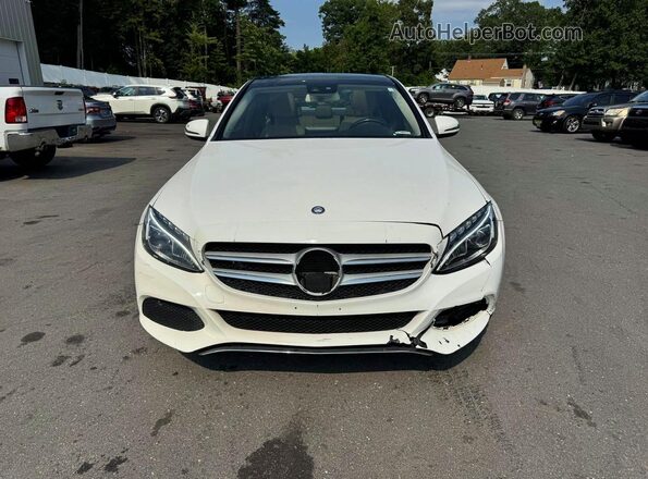 WDDWF4KB6HR254162 2017 MERCEDES-BENZ C White Widok wnętrza z przodu