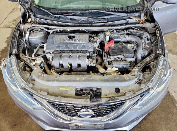 3N1AB7AP7GL648454 2016 NISSAN SENTRA Silver Engine compartment view