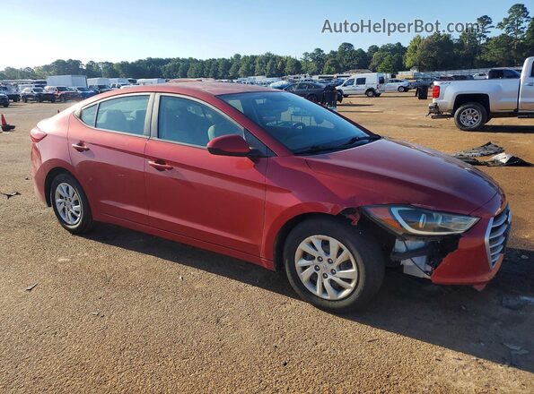 5NPD74LF0HH197870 2017 HYUNDAI ELANTRA Red Front view