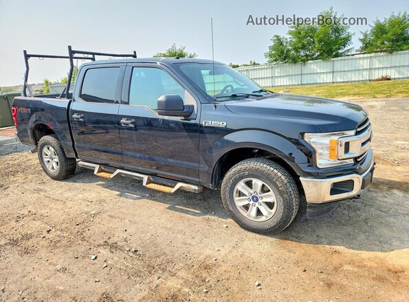 1FTEW1E55JFC65297 2018 FORD F150 Черный Вид спереди
