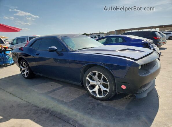 2C3CDZAG1GH322156 2016 DODGE CHALLENGER Blue Front view