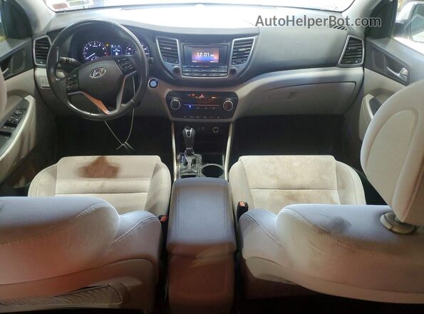 KM8J3CA29GU093175 2016 HYUNDAI TUCSON White ხელსაწყოთა პანელის ხედი