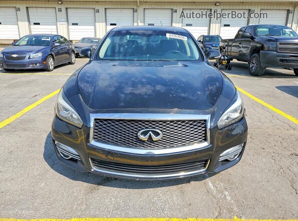 JN1BY1AP6HM741229 2017 INFINITI Q70 Black უკანა ხედი