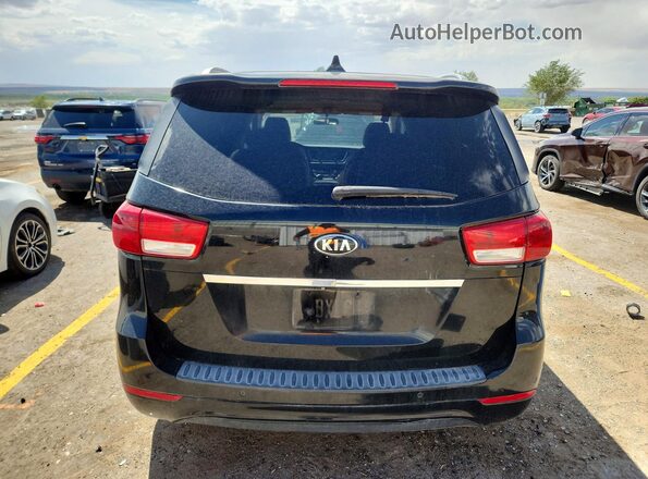 KNDMB5C14G6088507 2016 KIA SEDONA Черный Вид салона спереди