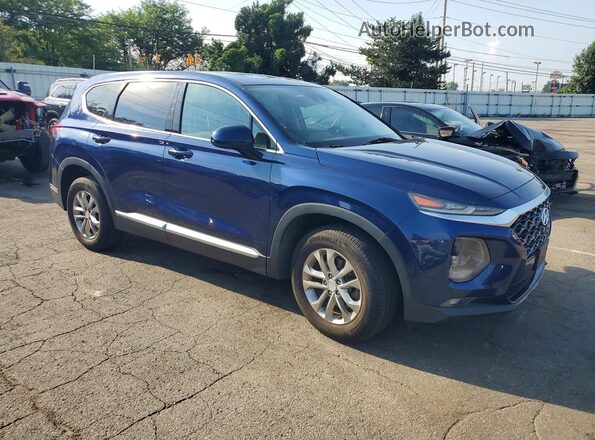 5NMS33AD6KH127695 2019 HYUNDAI SANTA FE Blue Դիմացի տեսք