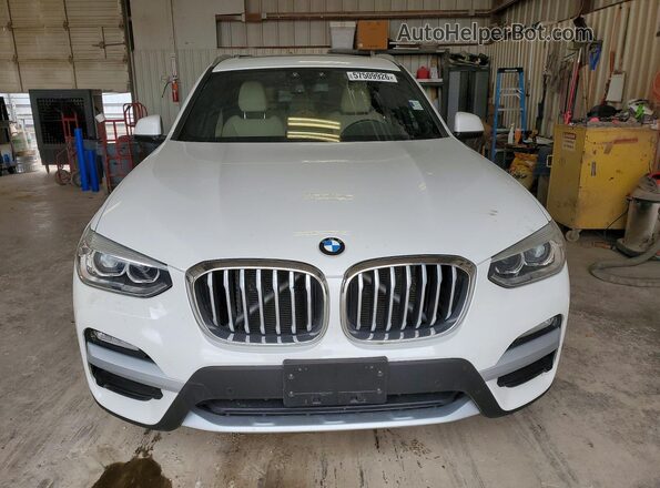 5UXTR7C54KLE98449 2019 BMW X3 White Rear view