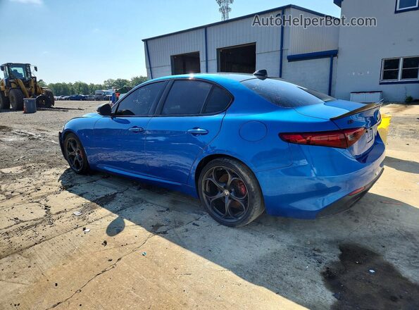ZARFAMBN5K7611956 2019 ALFA ROMEO GIULIA Blue Tył prawy