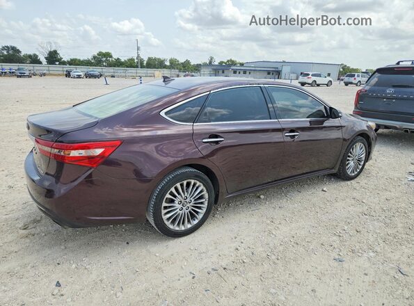 4T1BK1EBXJU274377 2018 TOYOTA AVALON Фиолетовый Передняя правая четверть