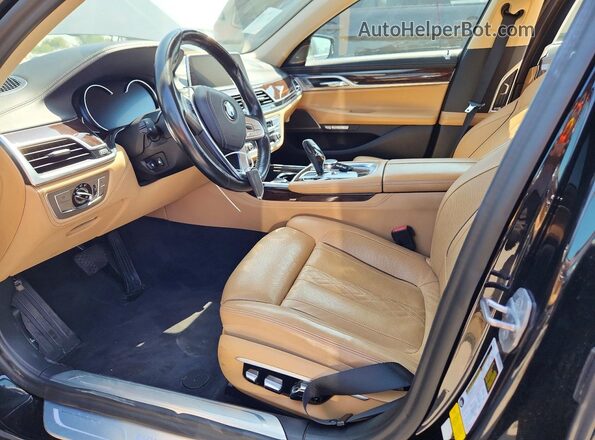 WBA7F0C53GGL99070 2016 BMW 7 SERIES Black Առջևի վահանակի տեսք