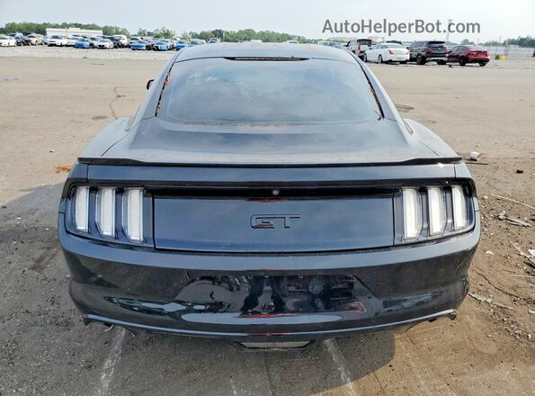 1FA6P8CF7G5201594 2016 FORD MUSTANG Черный Вид салона спереди