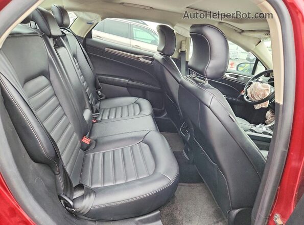 3FA6P0H92JR260495 2018 FORD FUSION Бордовый Вид задней части салона