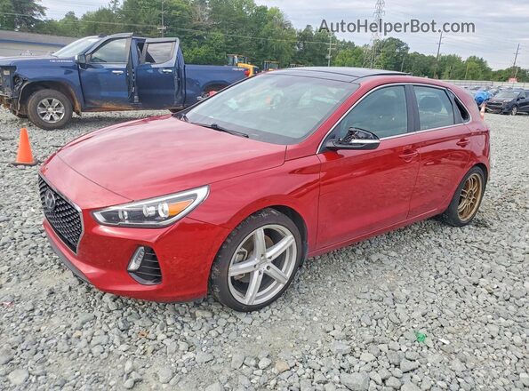 KMHH55LC7JU081768 2018 HYUNDAI ELANTRA Красный Задняя левая четверть
