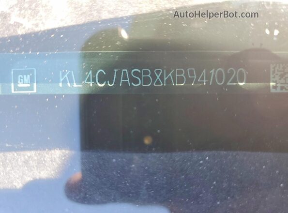 KL4CJASB8KB941020 2019 BUICK ENCORE Gray Vista interior de 360 grados