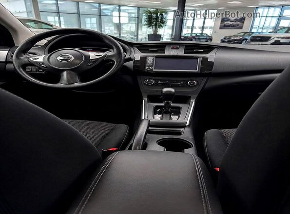 3N1AB7APXKY300417 2019 NISSAN SENTRA Белый Вид задних сидений