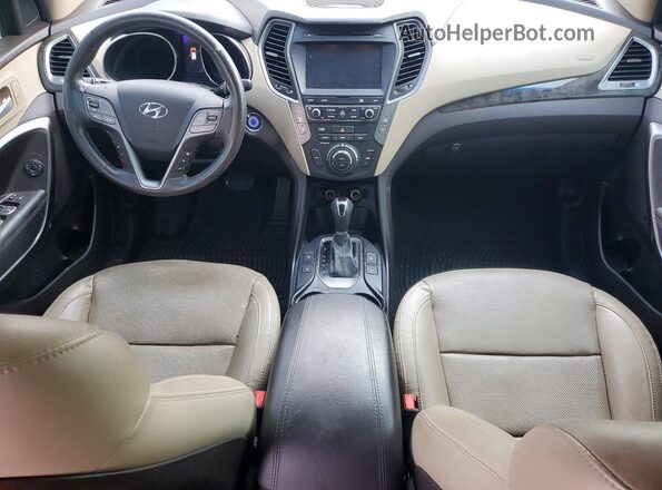 5XYZUDLB5HG468330 2017 HYUNDAI SANTA FE Black Вид щитка приладів