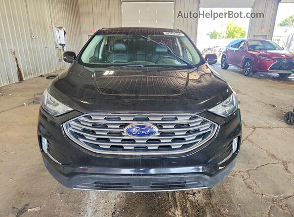2FMPK4J95KBC26190 2019 FORD EDGE Black Вид ззаду