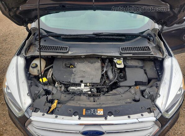 1FMCU9HD6JUB09467 2018 FORD ESCAPE Gray Вид наклейки з VIN-кодом