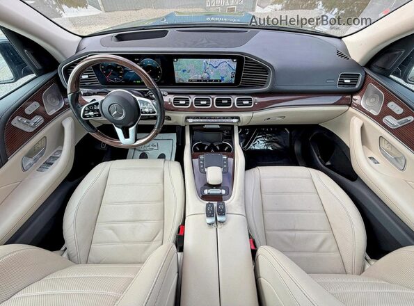 4JGFF5KE9NA714396 2022 MERCEDES-BENZ GLS Black უკანა სავარძლების ხედი