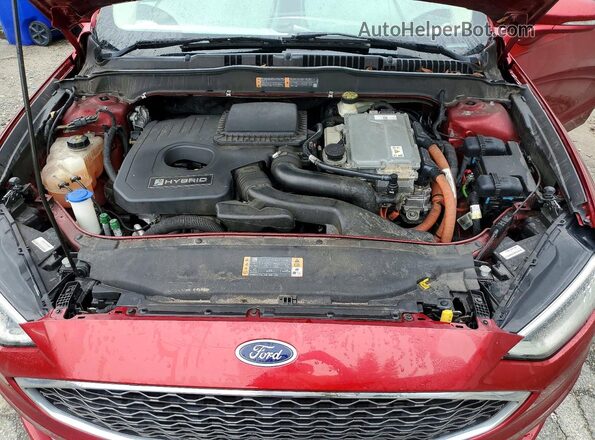 3FA6P0RU2HR118774 2017 FORD FUSION Maroon Շարժիչի բաժամունքի տեսք