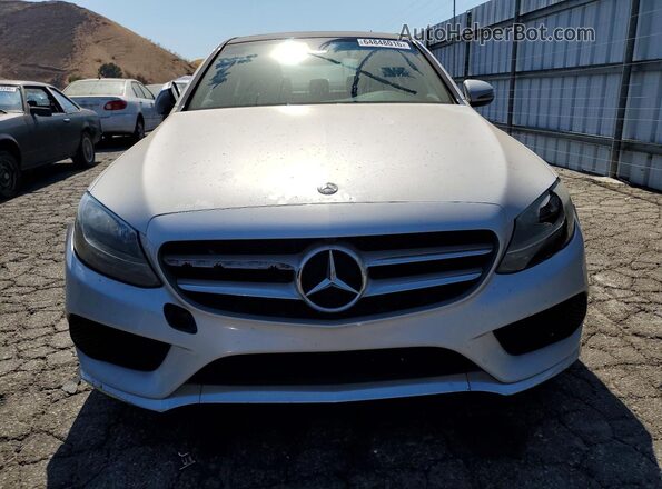 55SWF4JBXHU225943 2017 MERCEDES-BENZ C-CLASS Silver Widok z tyłu