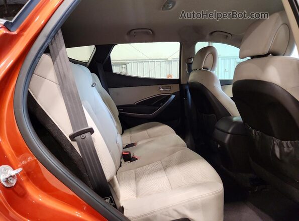 5XYZTDLB7GG344223 2016 HYUNDAI SANTA Orange Vista del compartimento del motor