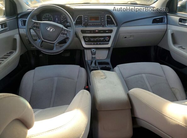 5NPE24AF5HH548942 2017 HYUNDAI SONATA Gray Вид щитка приладів