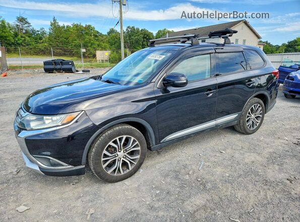 JA4AZ3A3XJJ002722 2018 MITSUBISHI OUTLANDER Black Հետևի ձախ