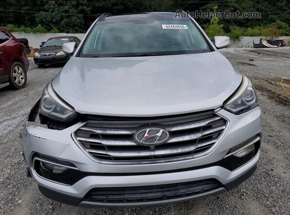 5XYZUDLB6HG383724 2017 HYUNDAI SANTA Серебряный Вид сзади