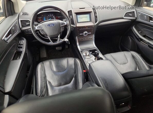 2FMPK4K90KBC22434 2019 FORD EDGE Black ხელსაწყოთა პანელის ხედი